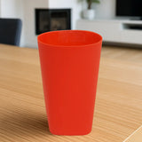 Set de 2 Vasos de Plástico, Color Rojo
