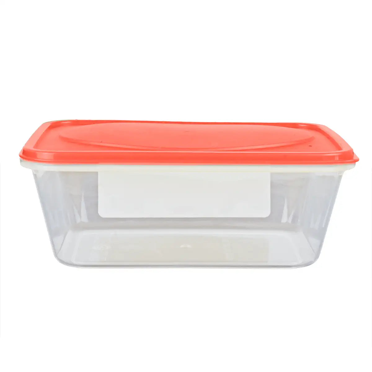 Contenedor de Plástico, Tapa Naranja, 250 ml