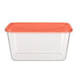 Contenedor de Plástico, Tapa Naranja, 800 ml