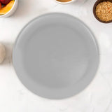 Plato de Plástico, Redondo, Color Gris