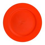Plato Redondo de Plástico, Color Rojo