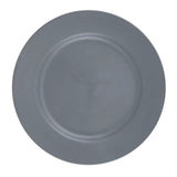 Plato de Plástico, Color Gris, Redondo