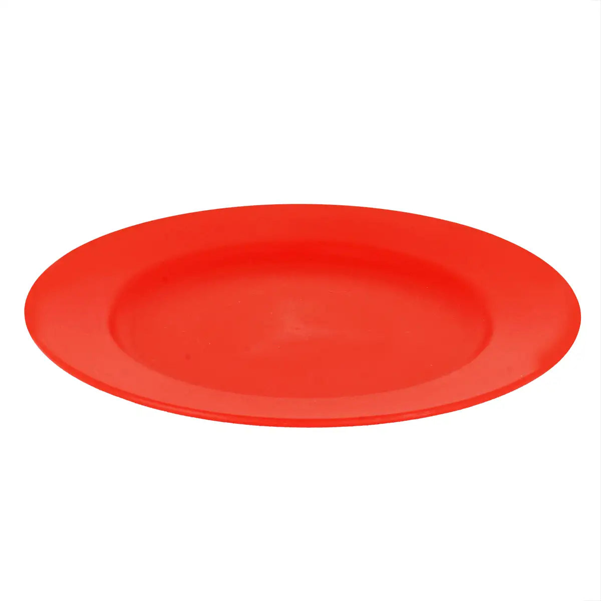 Plato de Plástico, Color Rojo, Redondo