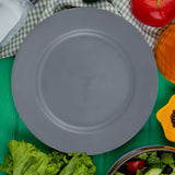 Plato de Plástico, Color Gris, Redondo