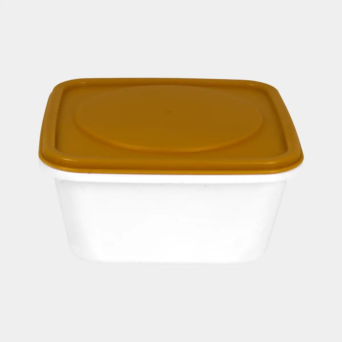 Contenedor de Plástico Blanco, Tapa Amarilla, 280 ml