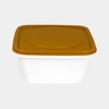 Contenedor de Plástico Blanco, Tapa Amarilla, 280 ml