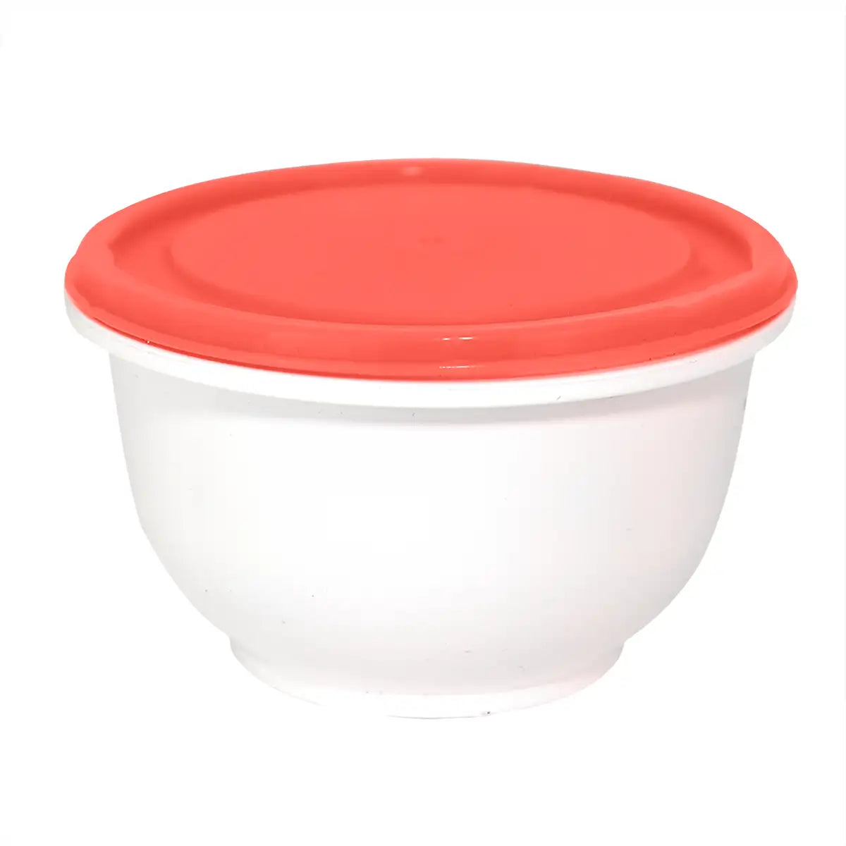 Contenedor Redondo de Plástico, Color Naranja, 180 ml