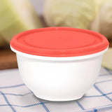 Contenedor Redondo de Plástico, Color Naranja, 180 ml