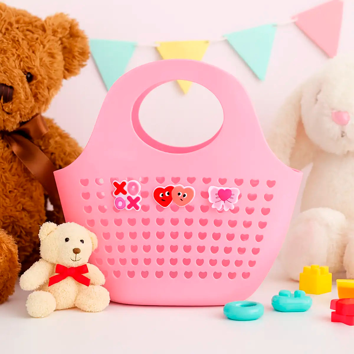 Cesta de Juguete, Bullseye's Playground, Color Rosa