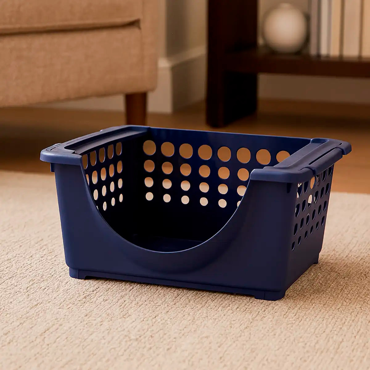 Contenedor Apilable, Bullseye's Playground, Color Azul