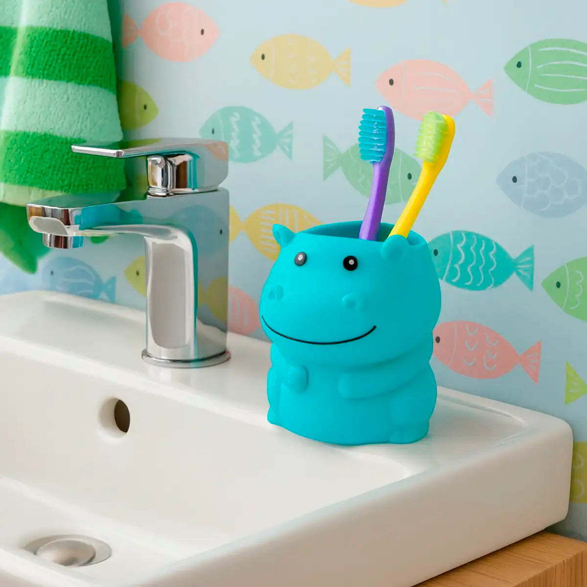 Organizador Dental Divertido, Hipopótamo, Bullseye's Playground