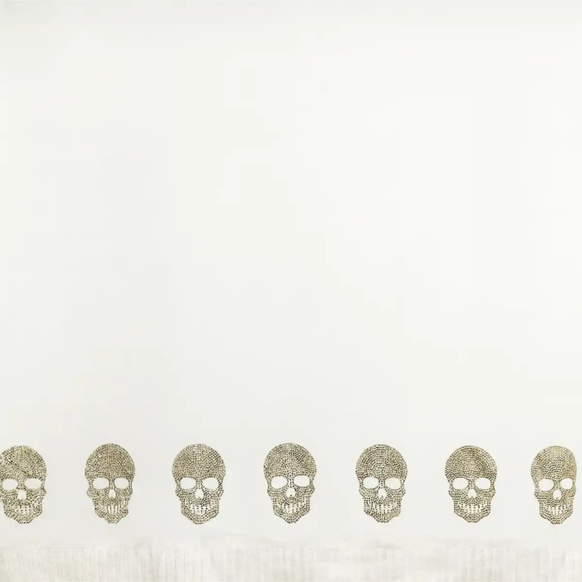 Manta, Diseño Calavera, Color Blanco