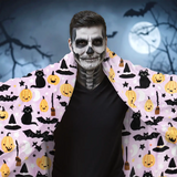 Manta, Diseño Halloween, Color Lila