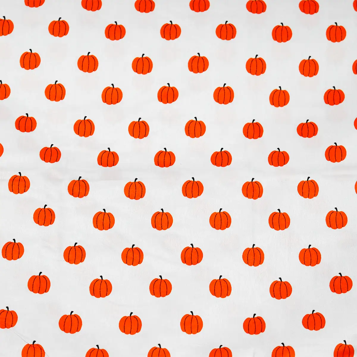 Manta, Diseño Calabazas, Color Blanco