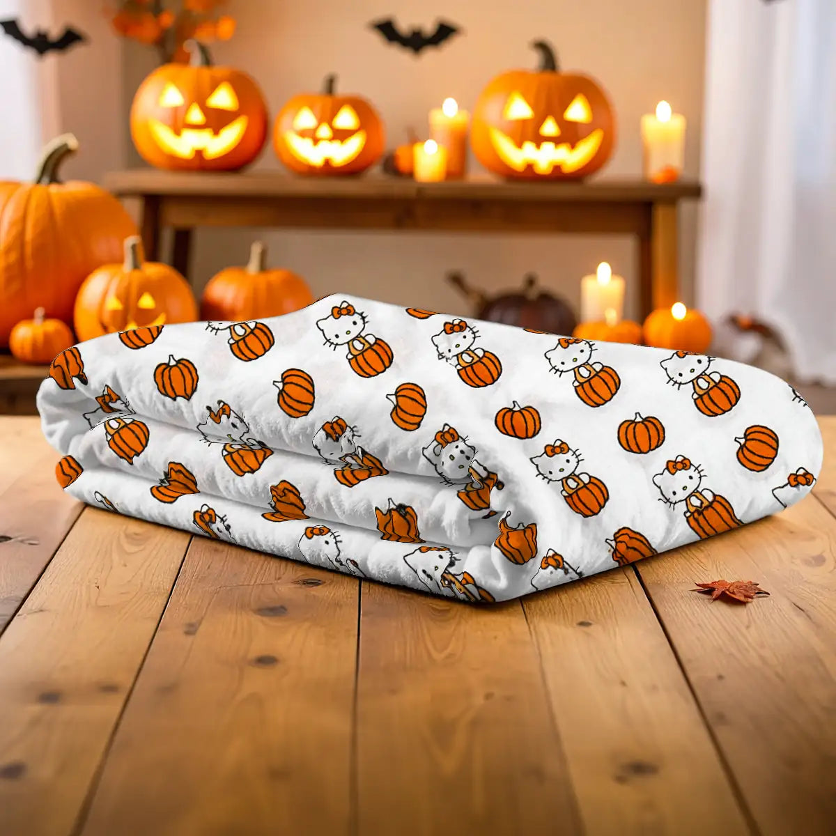 Manta, Diseño Hello Kitty, Halloween