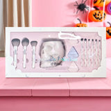 Set de Brochas con Contenedor en Forma de Calavera, 13 pzas