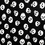 Manta, Diseño Calavera, Color Blanco y Negro