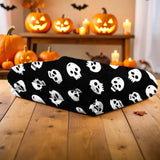Manta, Diseño Calavera, Color Blanco y Negro