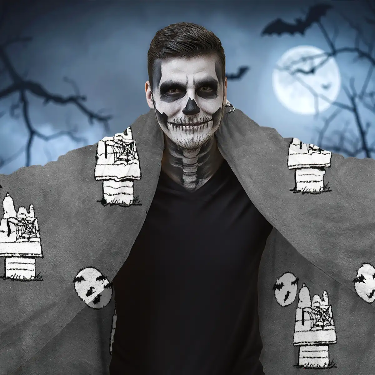 Manta, Diseño Snoopy, Halloween
