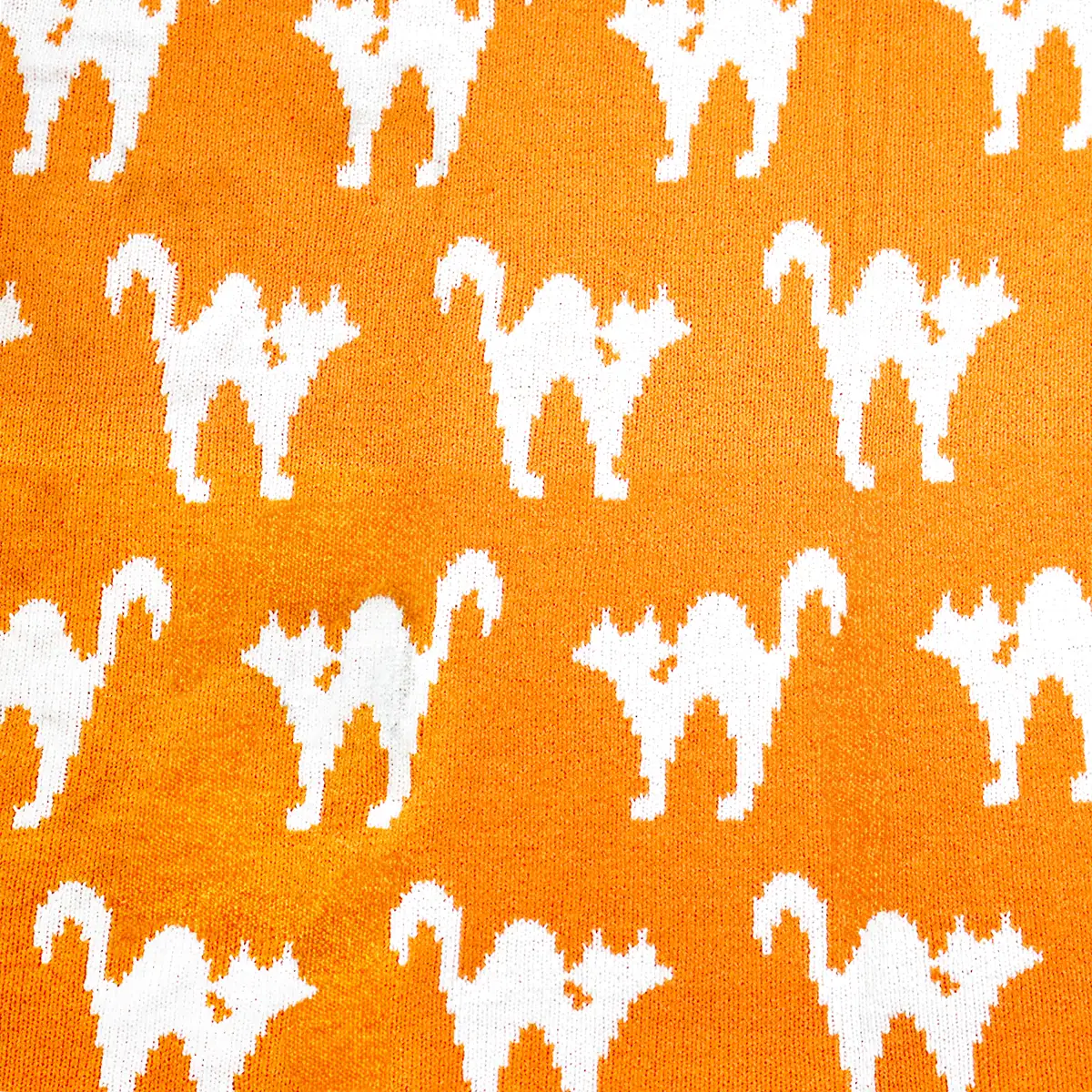 Manta, Diseño Gato, Color Naranja