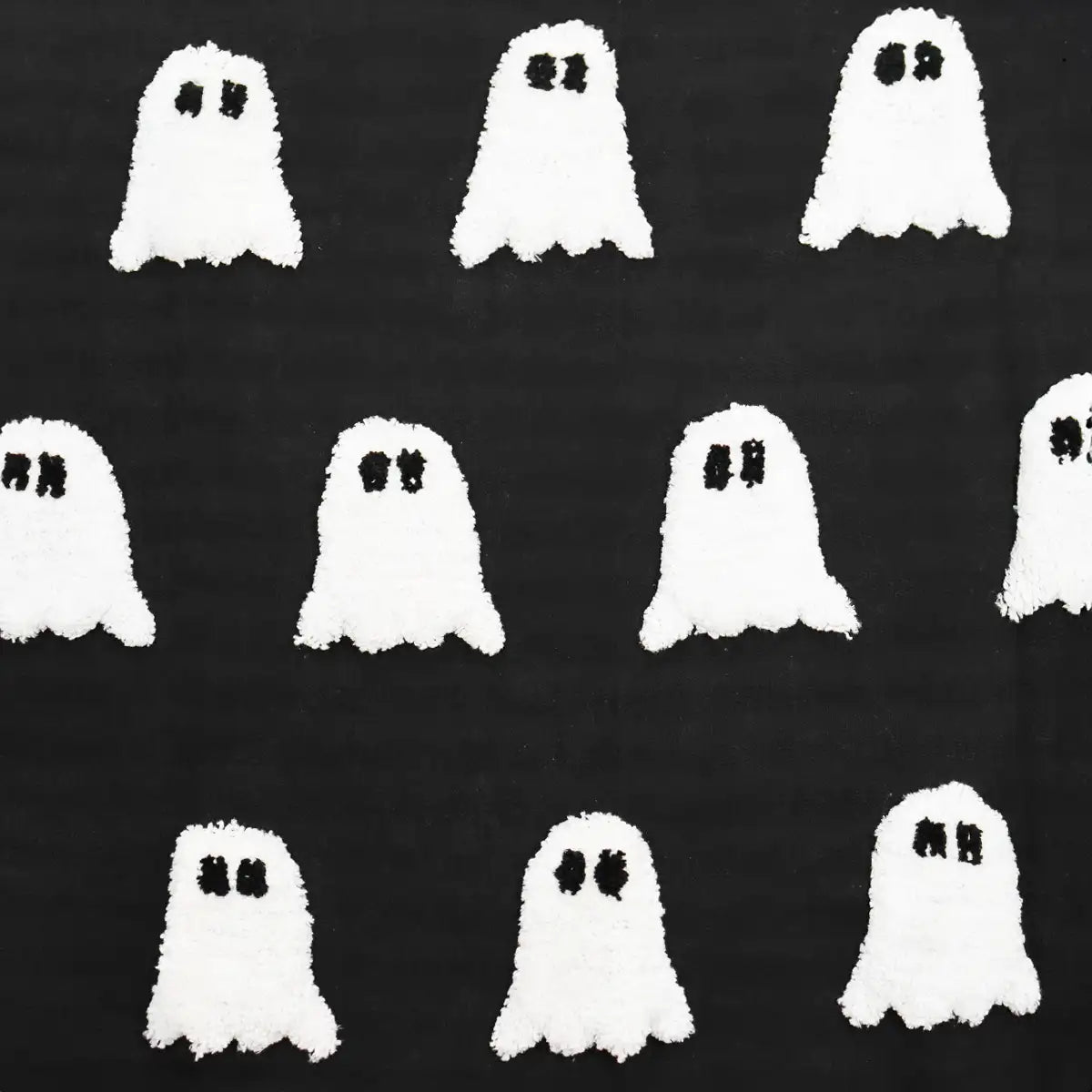 Manta, Diseño Fantasmas, Color Negro