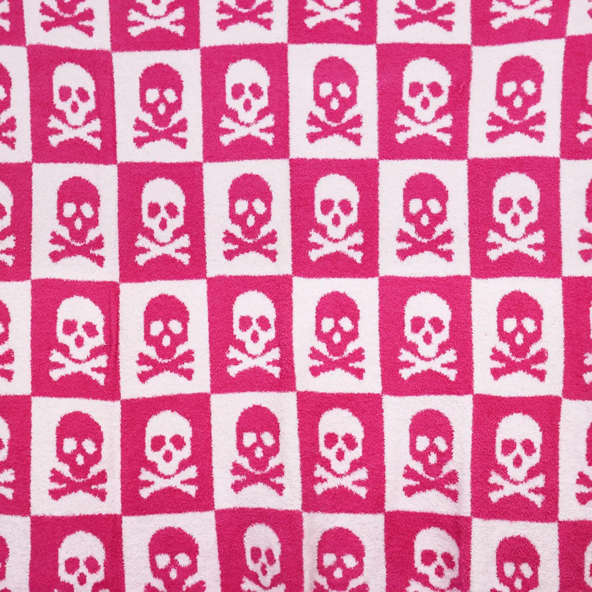 Manta, Diseño Calaveras, Color Rosa