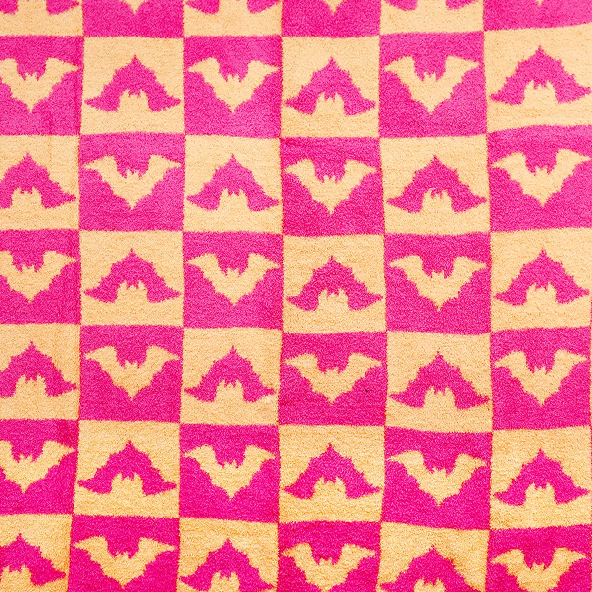 Manta, Diseño Murciélago, Color Rosa