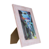 Portarretrato con Marco, Diseño Texturizado, Color Rosa, 10x15cm
