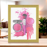 Portarretratos Makeup, Color Dorado, 20x25cm