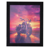 Portarretratos Motorcycle, Color Negro, 20x25cm