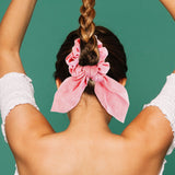 Scrunchie, Liga para Cabello, Color Rosa
