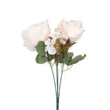 Rosas Artificiales, Color Melón, 2 pzas