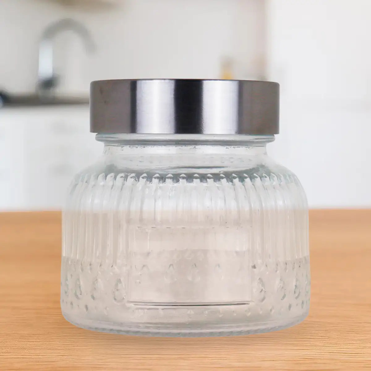 Frasco con Tapa, Textura, 300 ml
