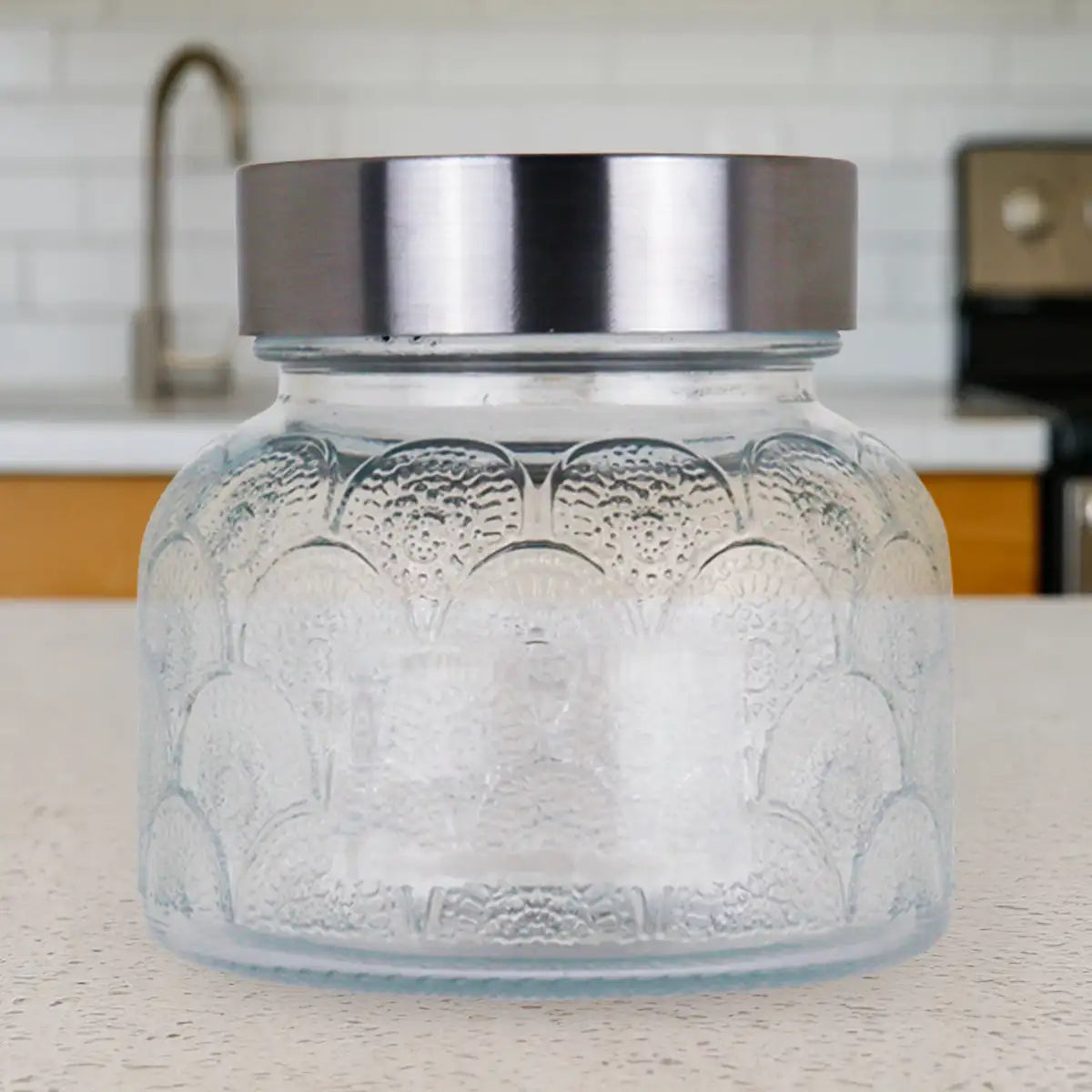 Frasco con Tapa, Diseño Textura, 300 ml