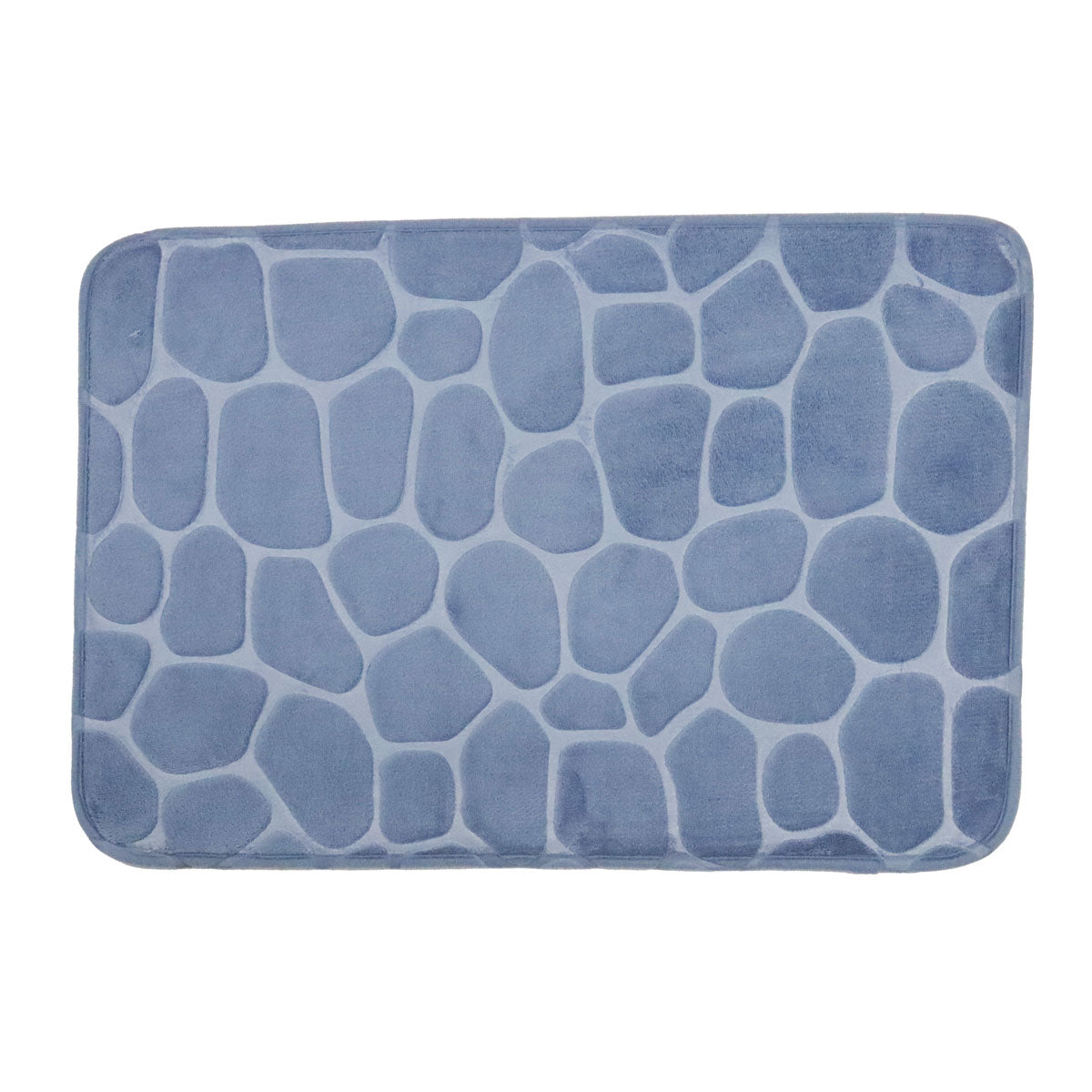 Tapete Absorbente, Color Gris, Diseño Piedras
