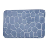 Tapete Absorbente, Color Gris, Diseño Piedras