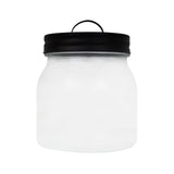 Frasco de Cristal con Tapa Negra, 500 ml