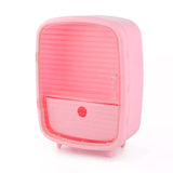 Contenedor de Maquillaje de Plástico, Bullseye's Playground, Color Rosa