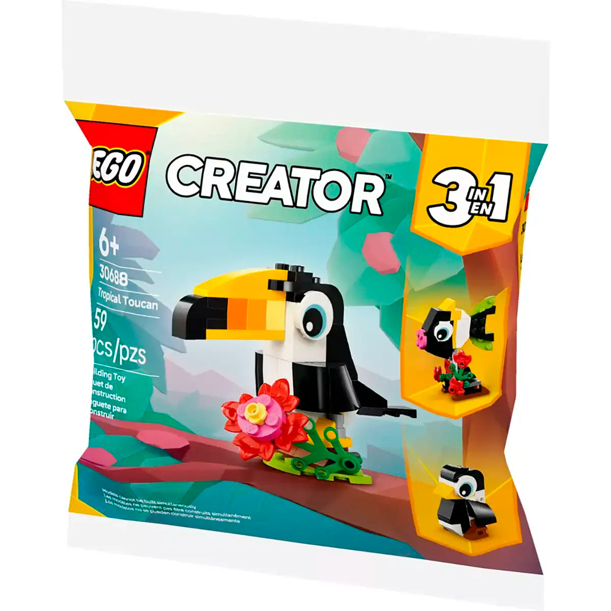 Tucán Tropical 3 en 1, LEGO Creator