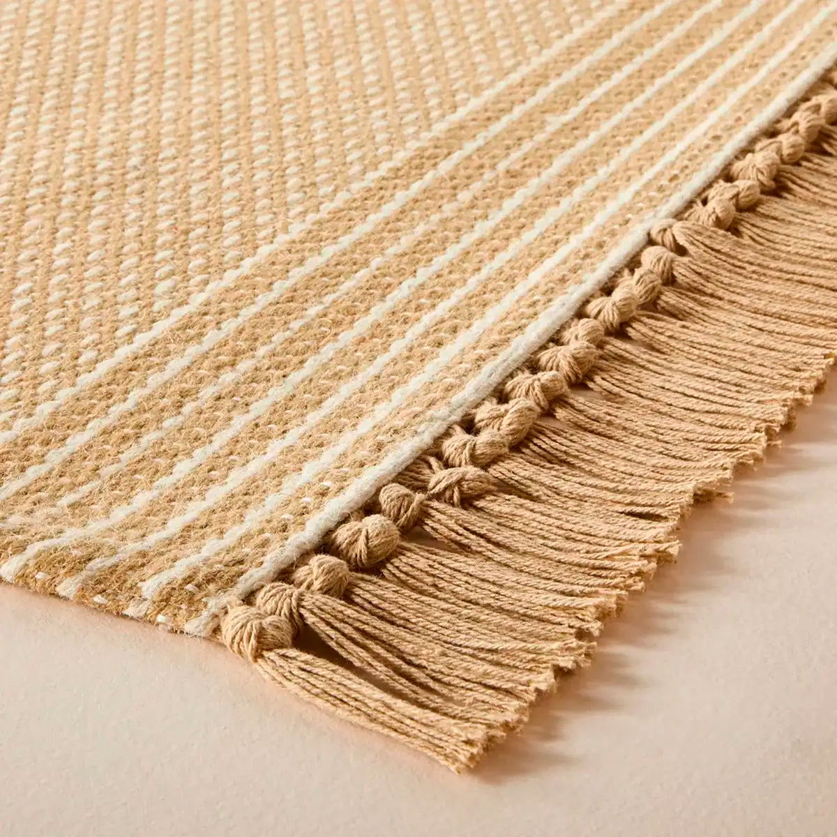 Alfombra de Rayas con Borde, Hearth & Hand