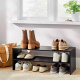 Estante Apilable para Zapatos, Color Negro, Brightroom