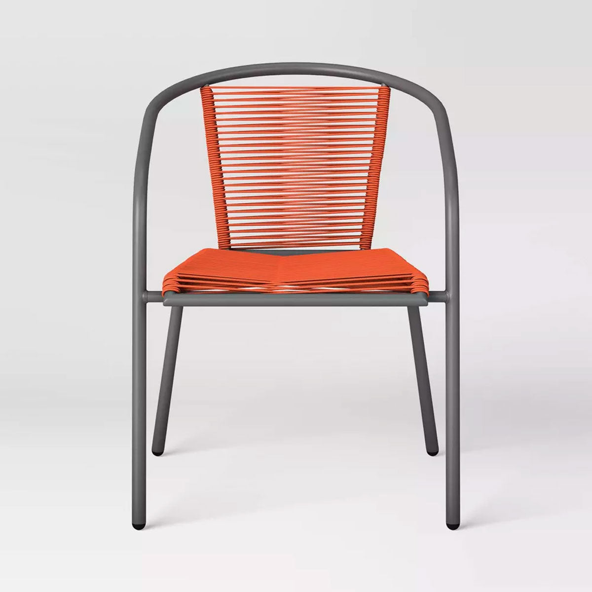 Silla de Patio Apilable, Color Rojo, Room Essentials