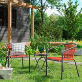 Silla de Patio Apilable, Color Rojo, Room Essentials