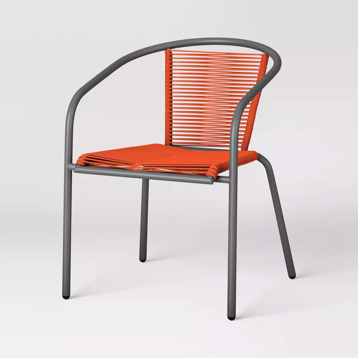 Silla de Patio Apilable, Color Rojo, Room Essentials