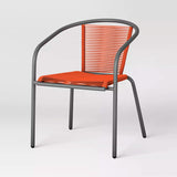 Silla de Patio Apilable, Color Rojo, Room Essentials
