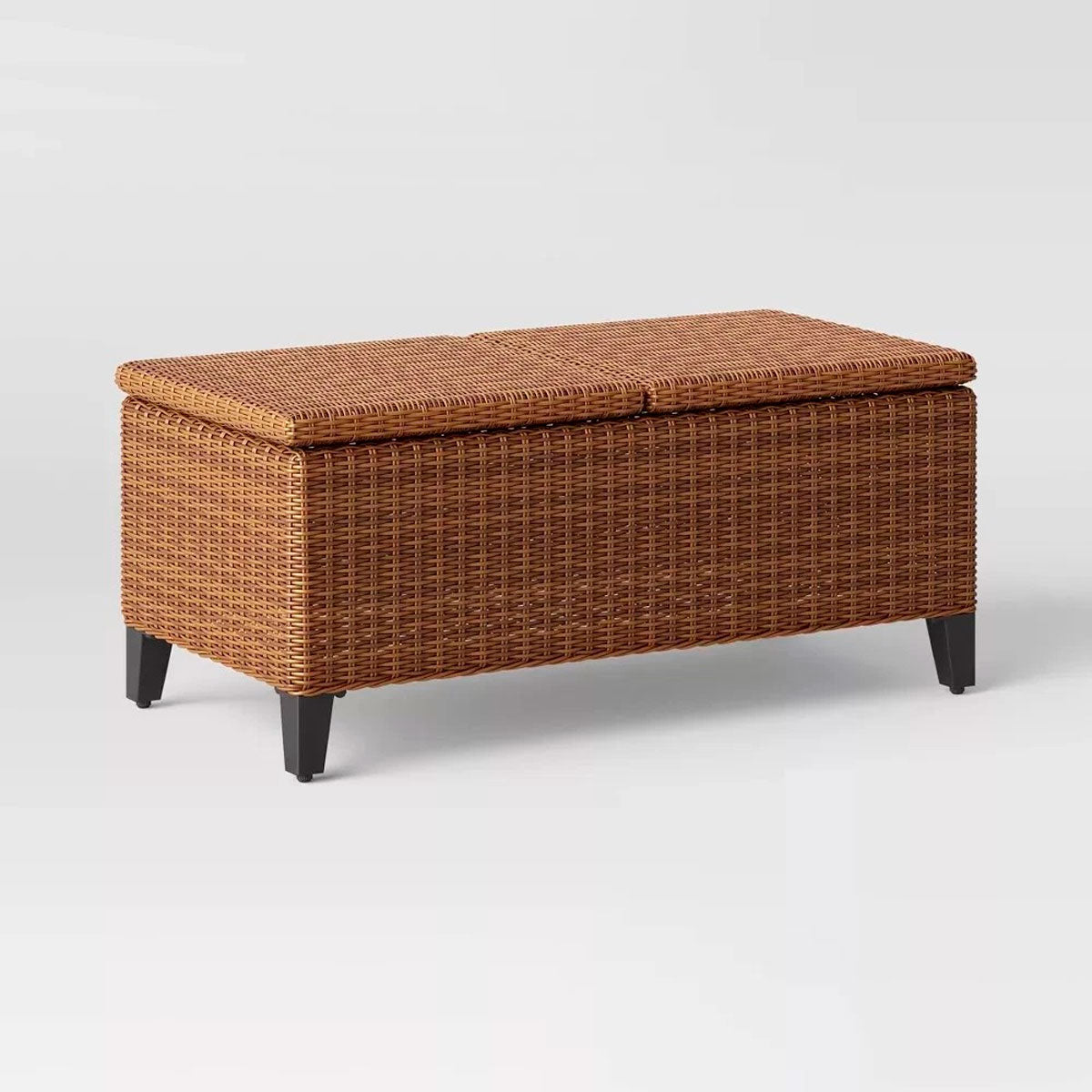 Mesa de Centro Plegable de Acero y Mimbre, Threshold