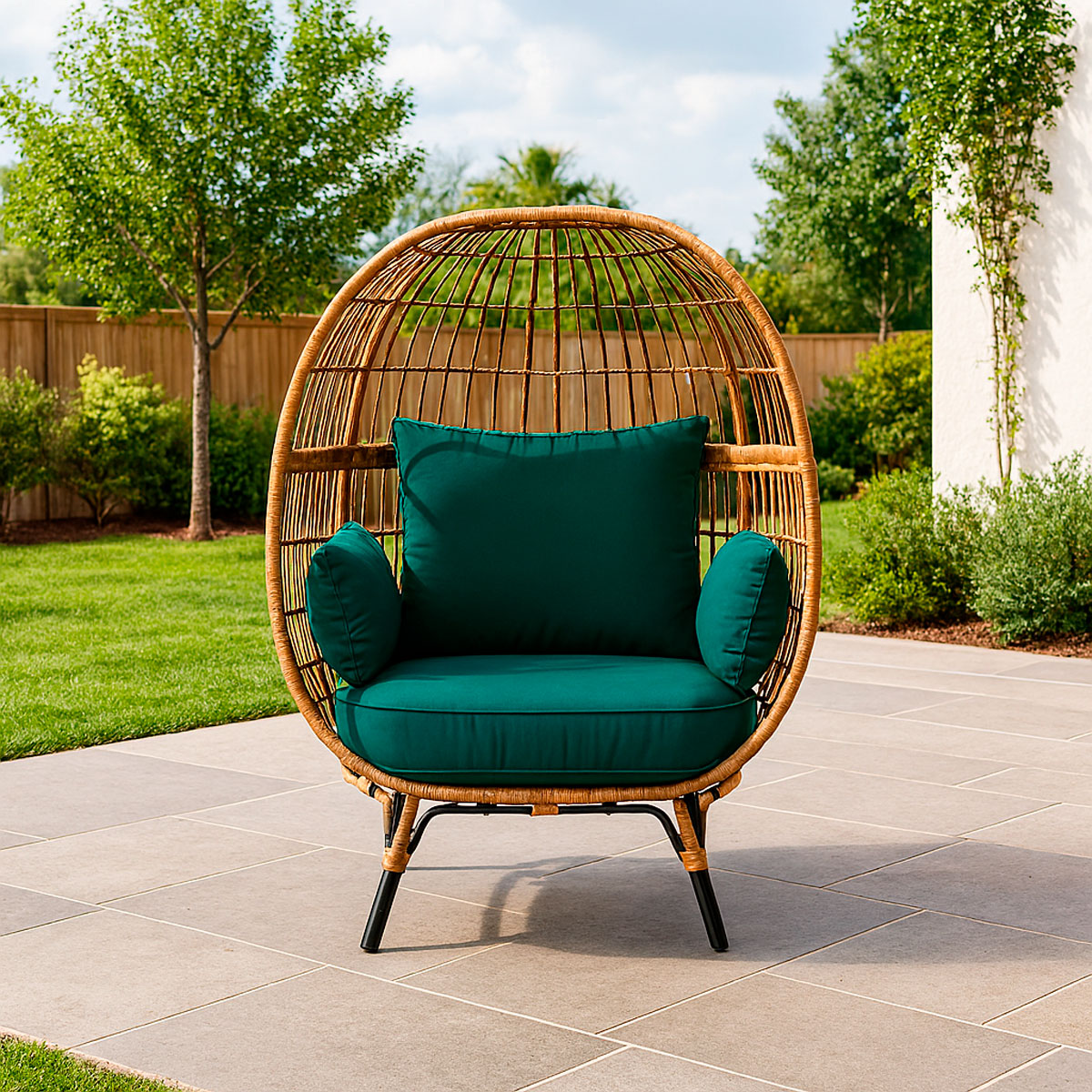 Silla de Huevo para Patio con Cojines, Opalhouse