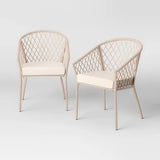 Set de Sillas de Comedor, Ratán, Color Beige, 2 pzas, Threshold