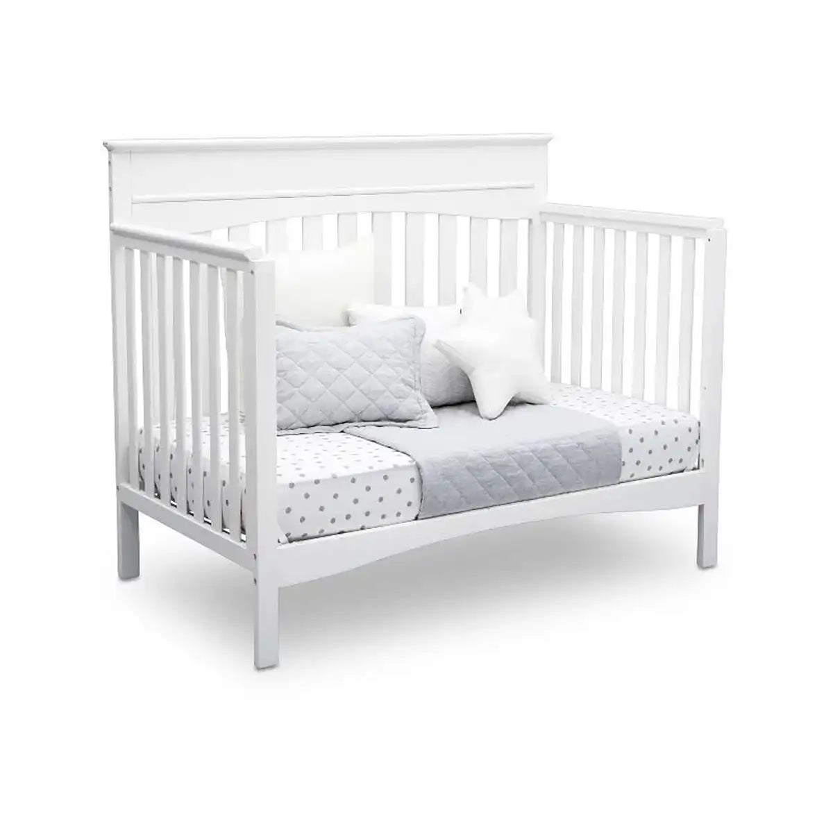 Cuna Convertible 6 en 1 Skylar, Delta Children, Color Blanco