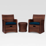 Juego de Muebles de Mimbre para Patio, 5 pzas, Threshold
